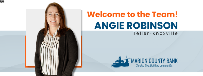 Welcome to the Team, Angie Robinson