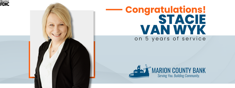 Celebrating 5 Years of Service: Stacie Van Wyk!