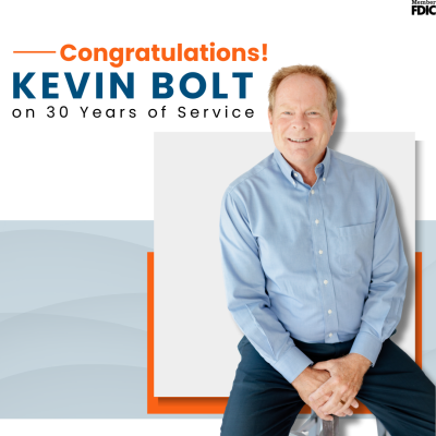 Congratulations Kevin Bolt!