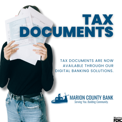 Your Marion County Bank Tax Forms Are Ready for Download