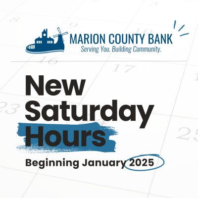 New Saturday Lobby Hours Beginning January 2025